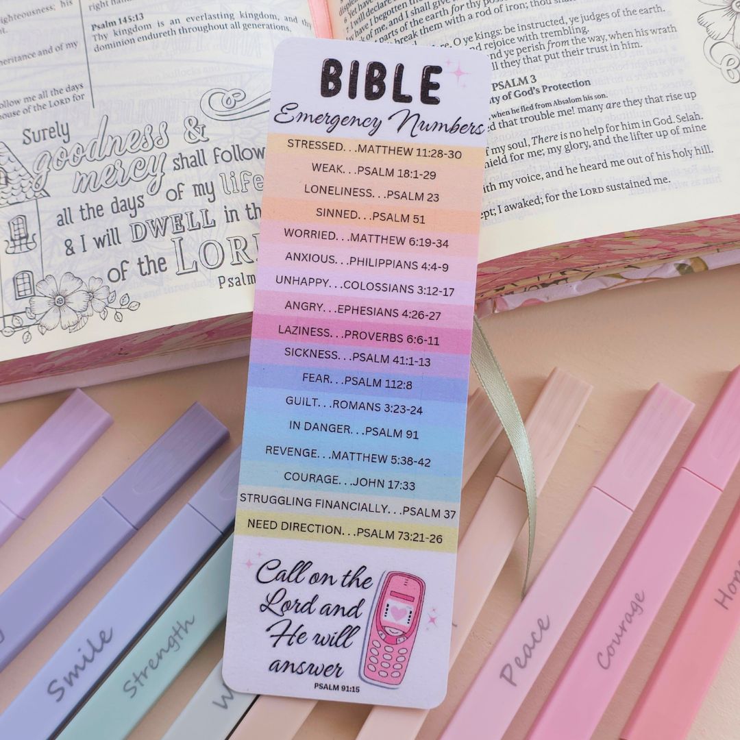 Call on the Lord Bookmark - Rainbow