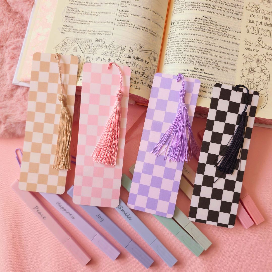 Black Checker Bookmark
