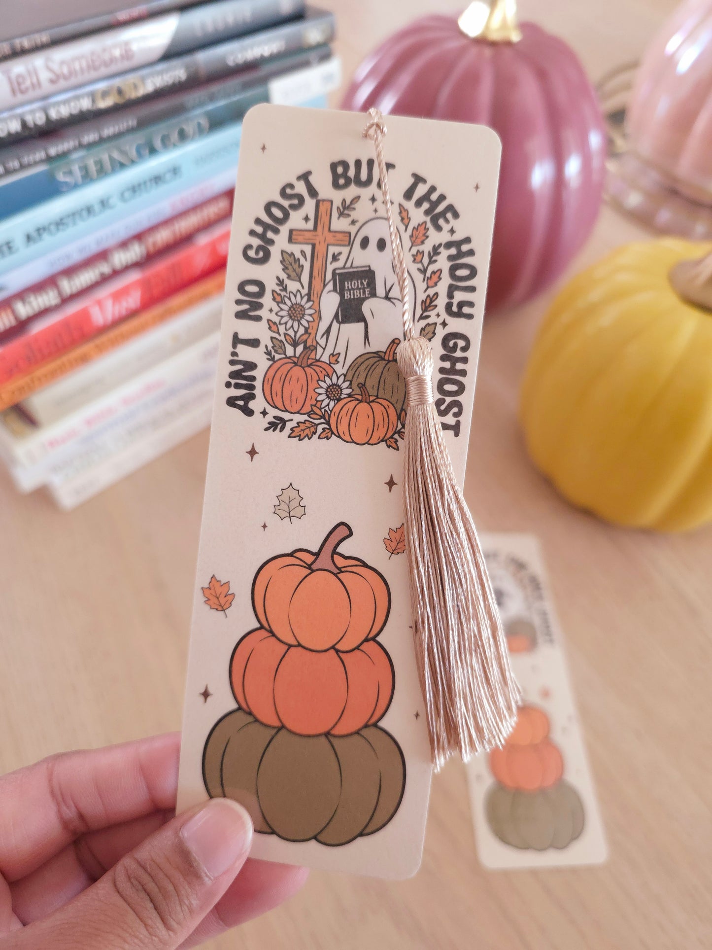 Autumn Bookmark - Holy Ghost Tan