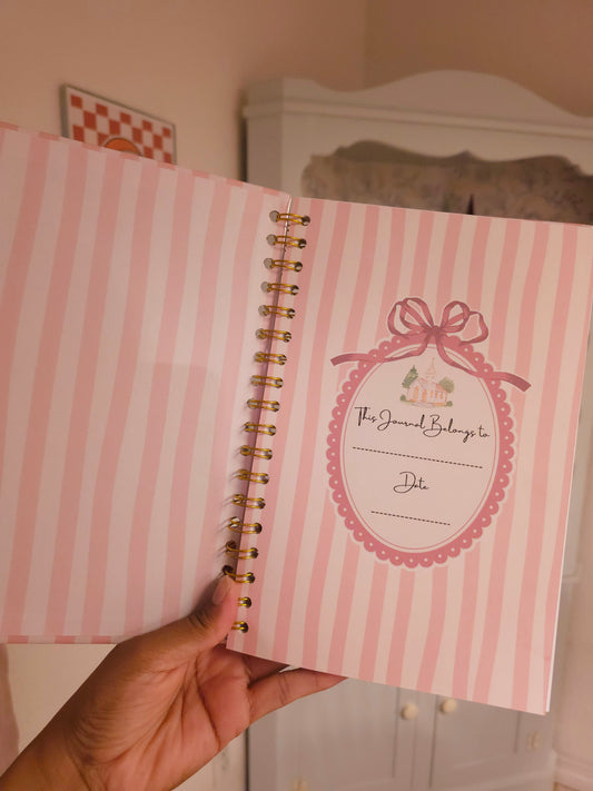 Stripe Church Sermon Notes - Pink