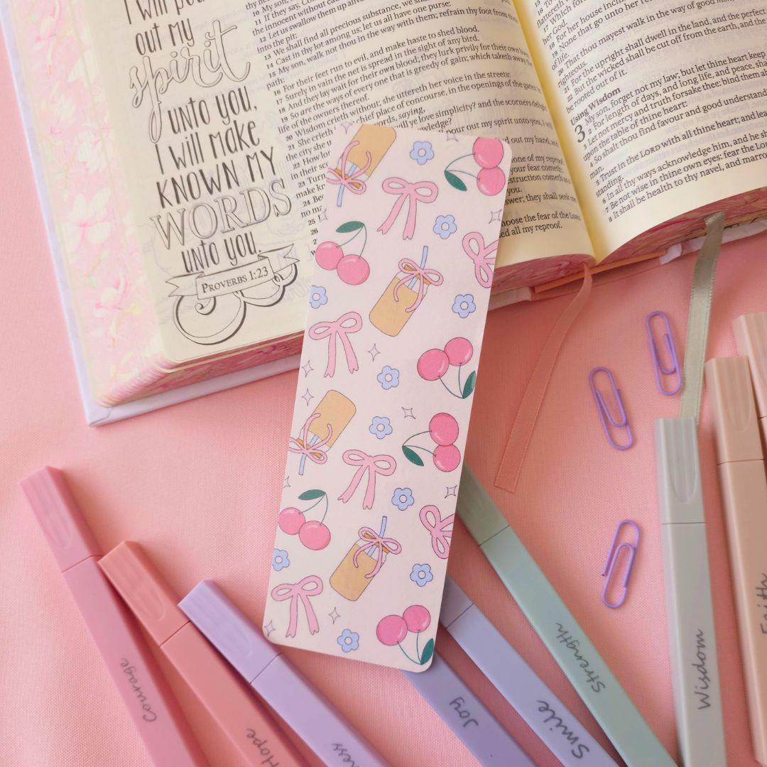 Tan Coffee Bow Bookmark