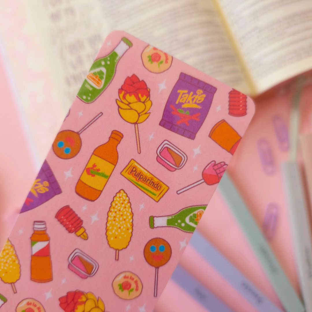 Pink Mexican Snacks Bookmark