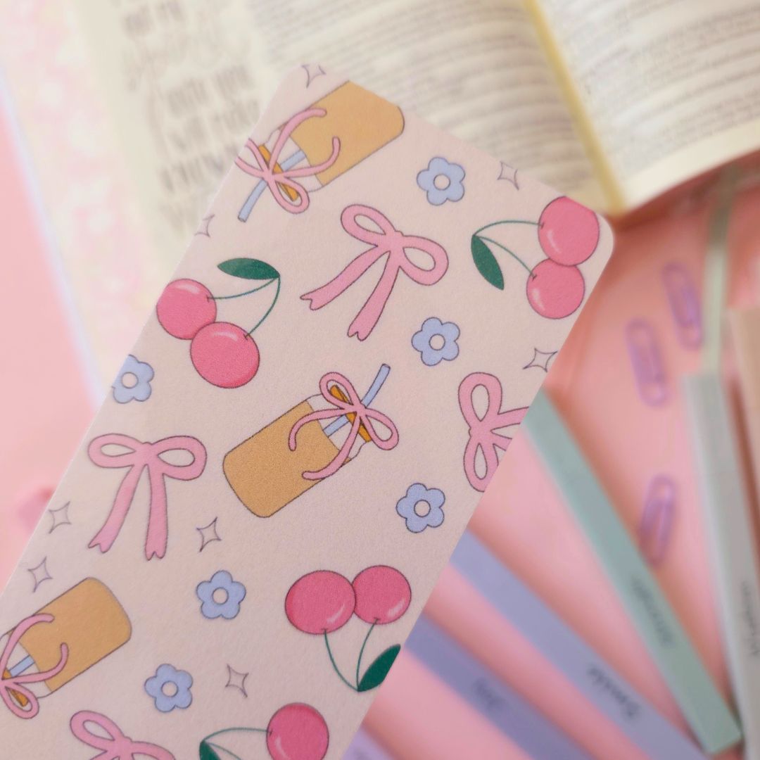 Tan Coffee Bow Bookmark