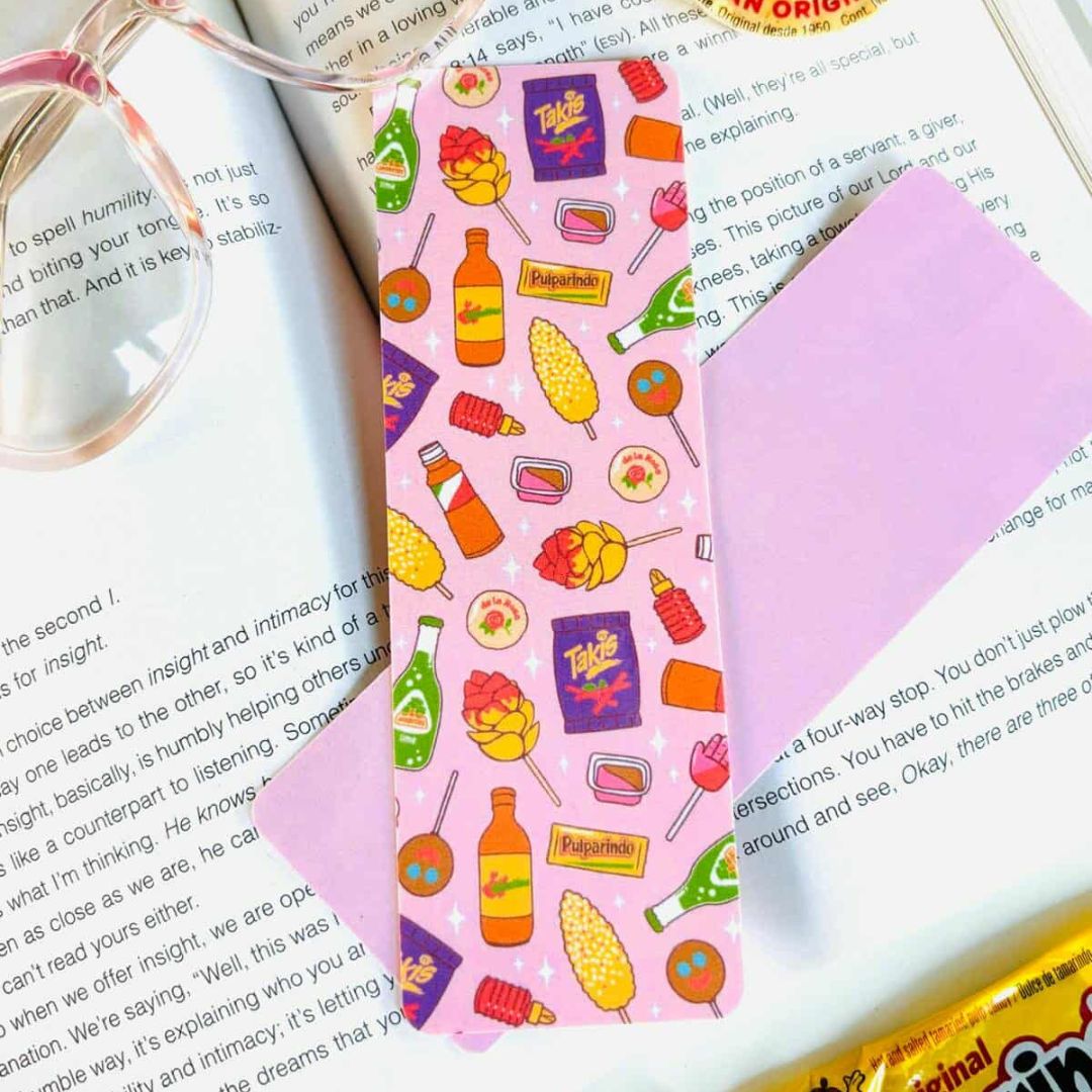 Pink Mexican Snacks Bookmark