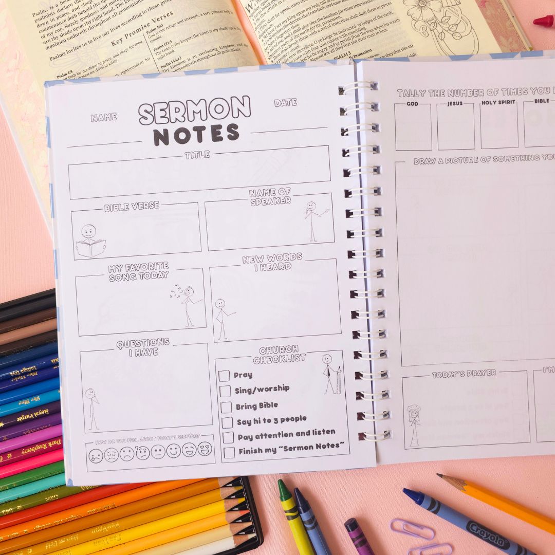 Kids Church Journal - Blue