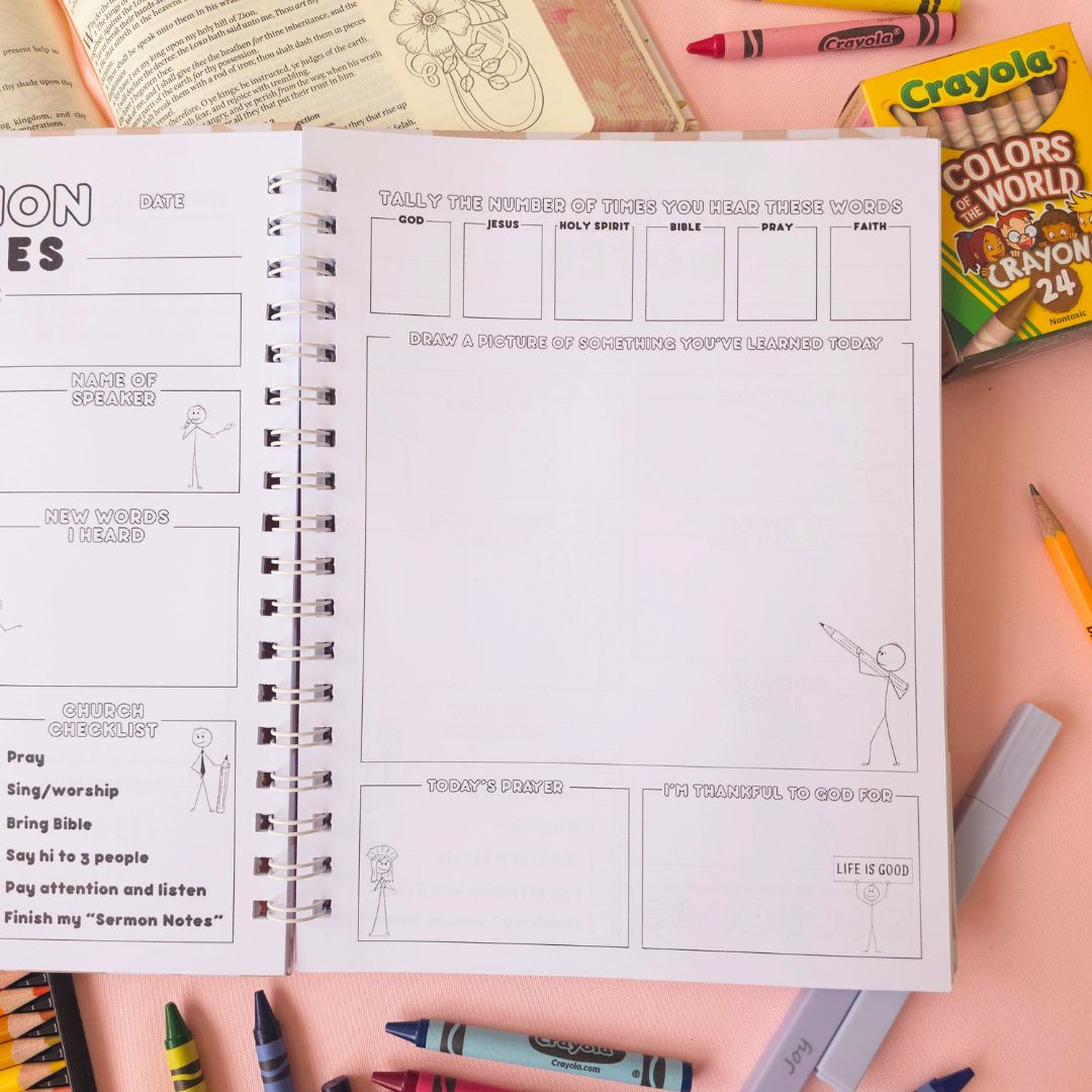 Kids Church Journal - Tan