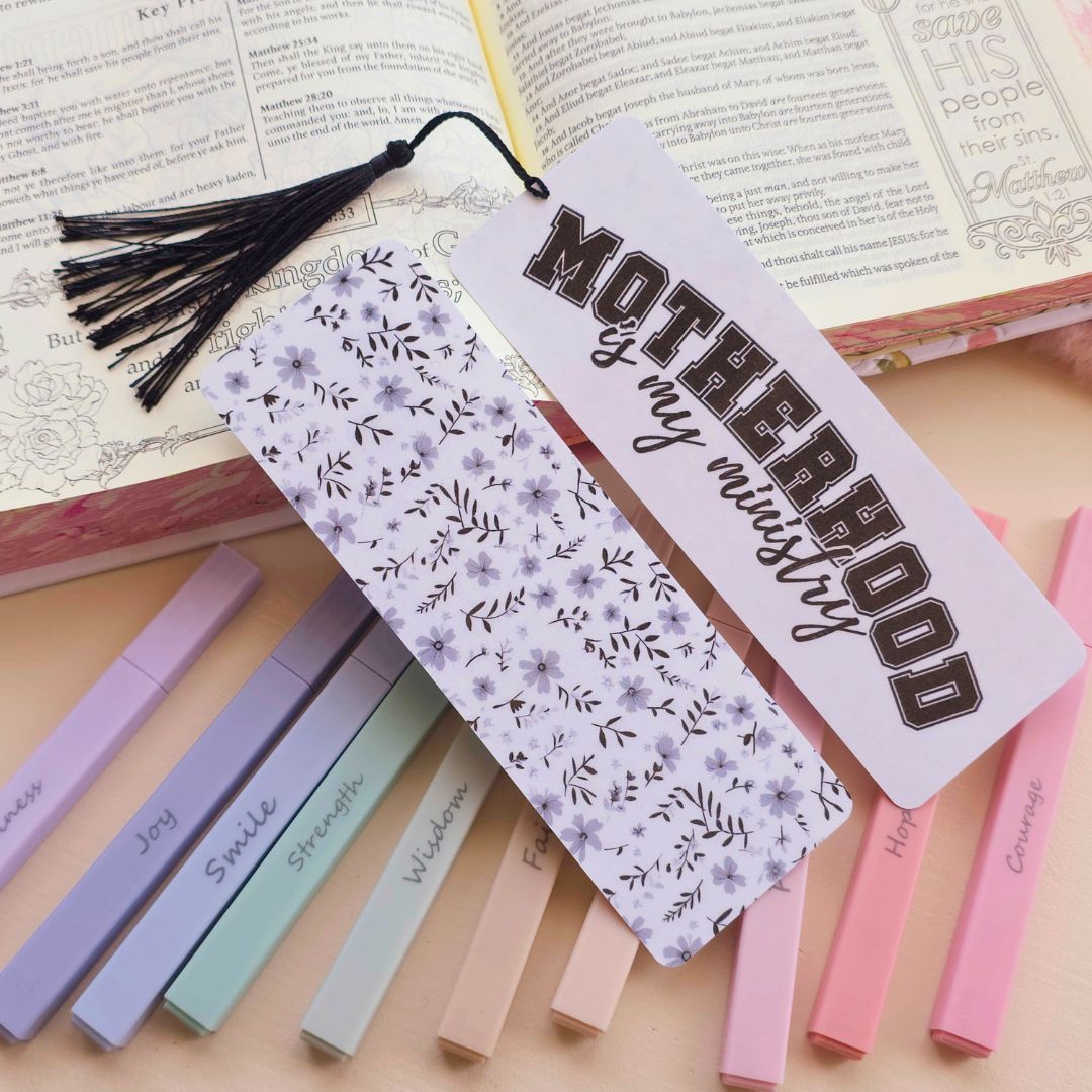 MotherHood is my Ministry Bookmark - Black