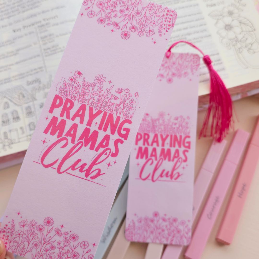 Praying Mama Bookmark - Pink