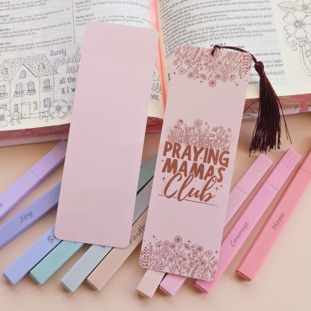 Praying Mama Bookmark - Brown