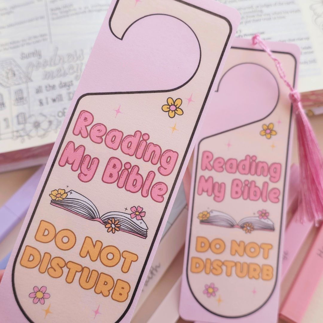 Door Hanger Bookmark - Pink