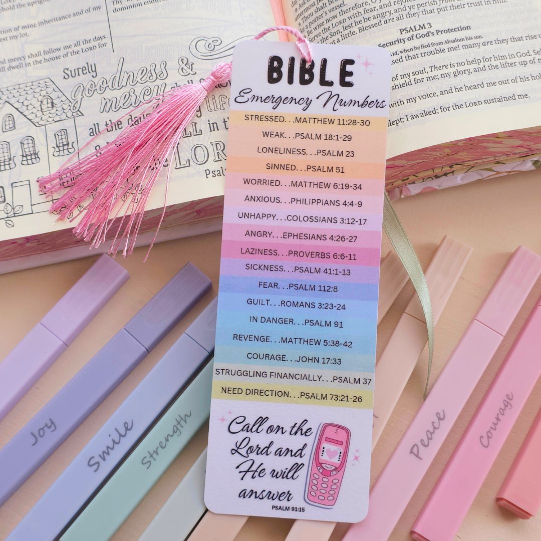 Call on the Lord Bookmark - Rainbow
