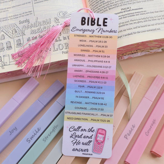 Call on the Lord Bookmark - Rainbow
