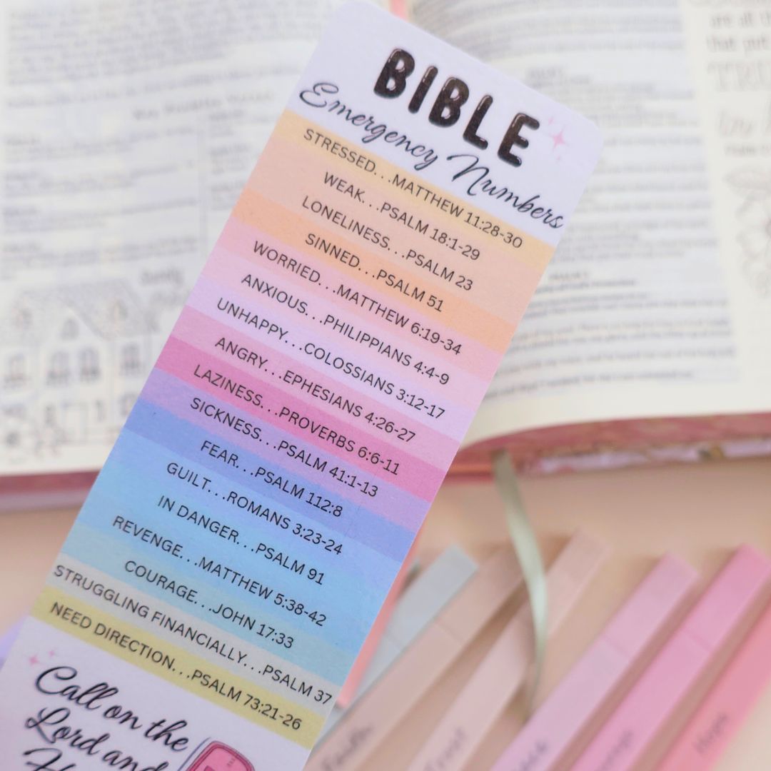 Call on the Lord Bookmark - Rainbow