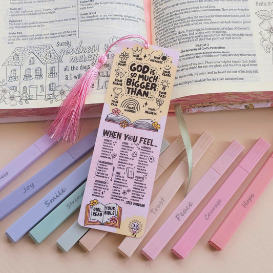 So much Bigger Bookmark - Pink