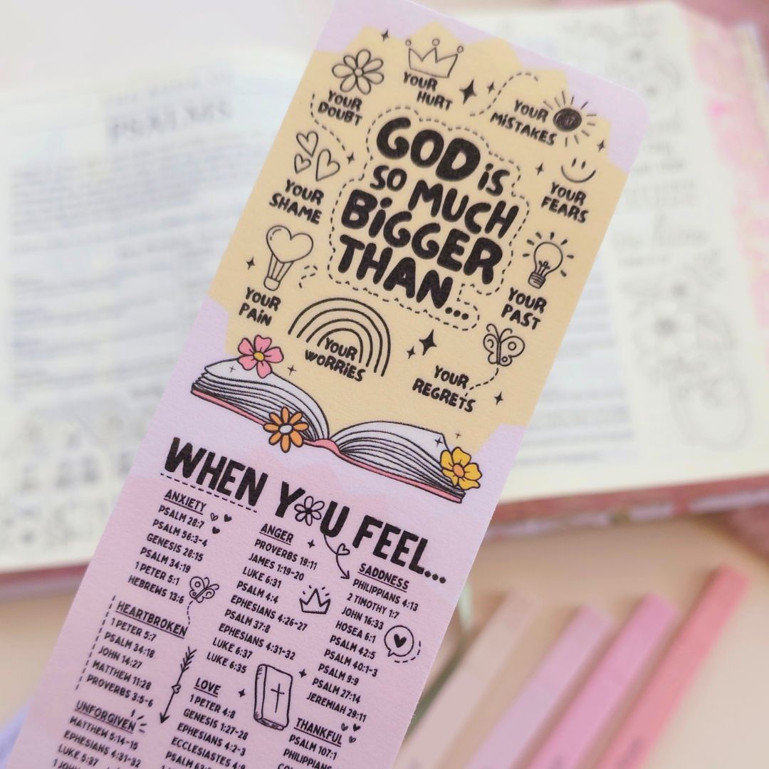 So much Bigger Bookmark - Pink