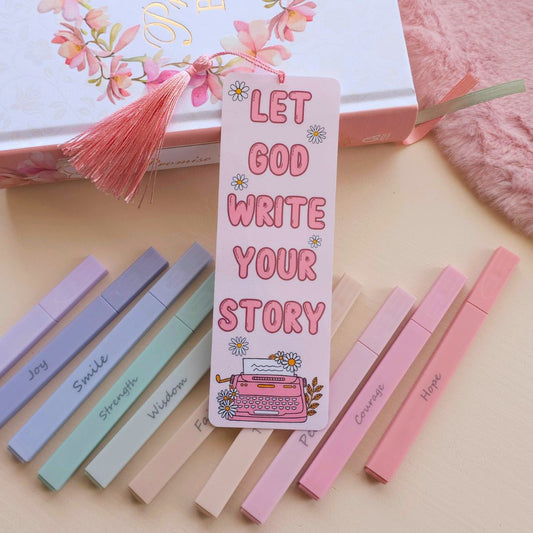 Typewriter Bookmark - Pink