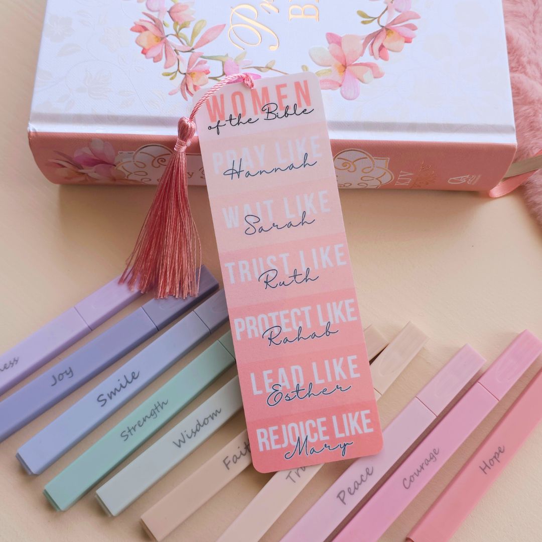 Women of the Bible Pink Bookmark