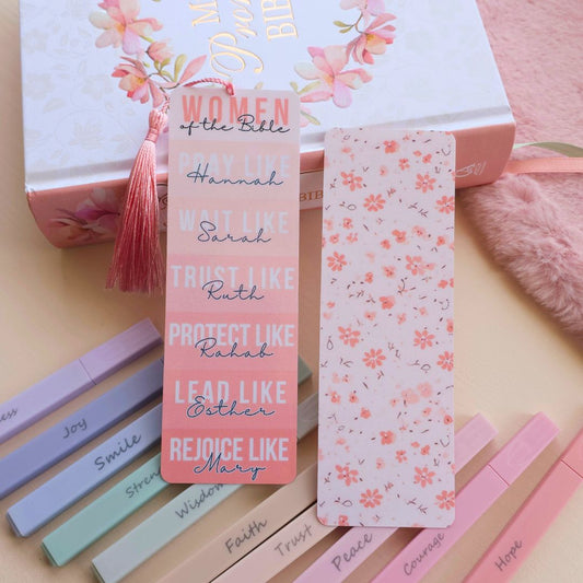Women of the Bible Pink Bookmark