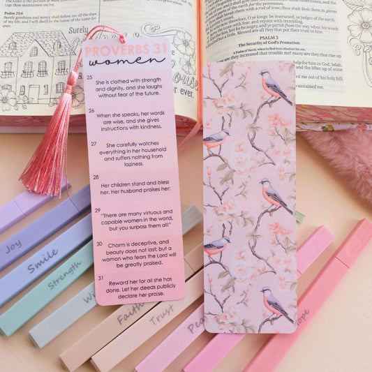 Proverbs 31 Pink Bookmark
