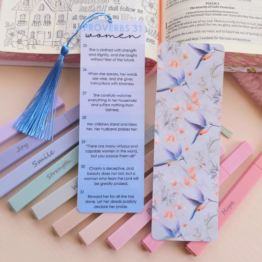 Proverbs 31 Blue Bookmark