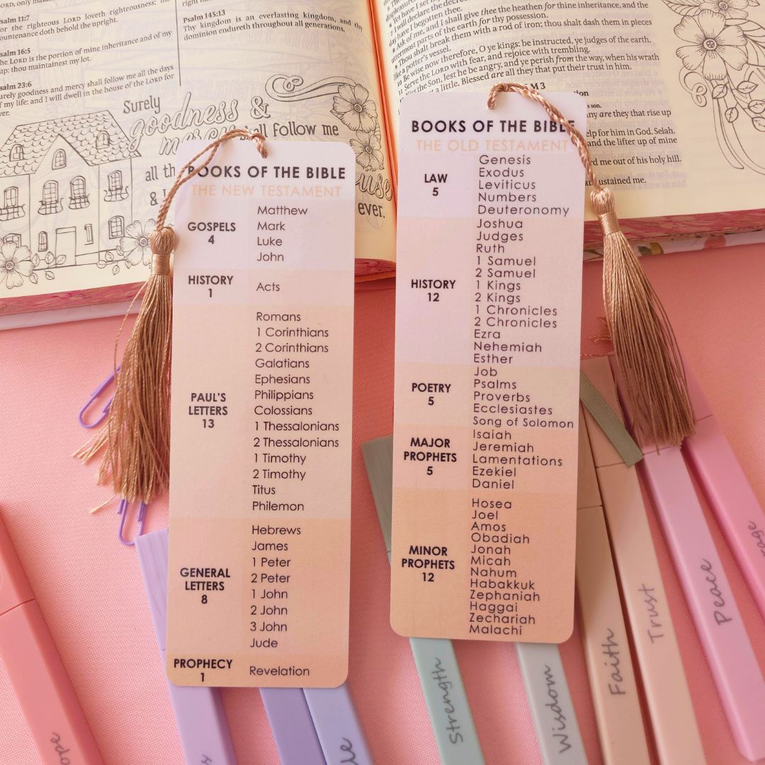 Books of the Bible Bookmark - Brown