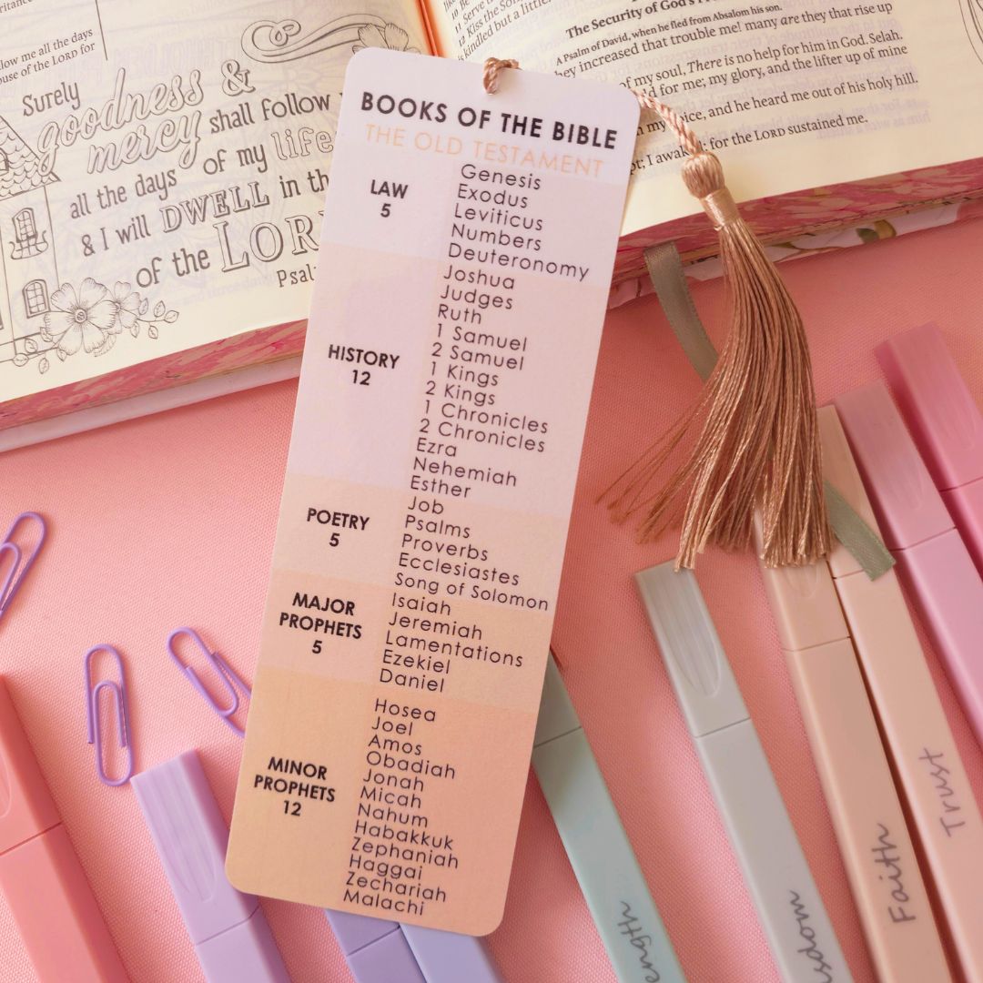 Books of the Bible Bookmark - Brown