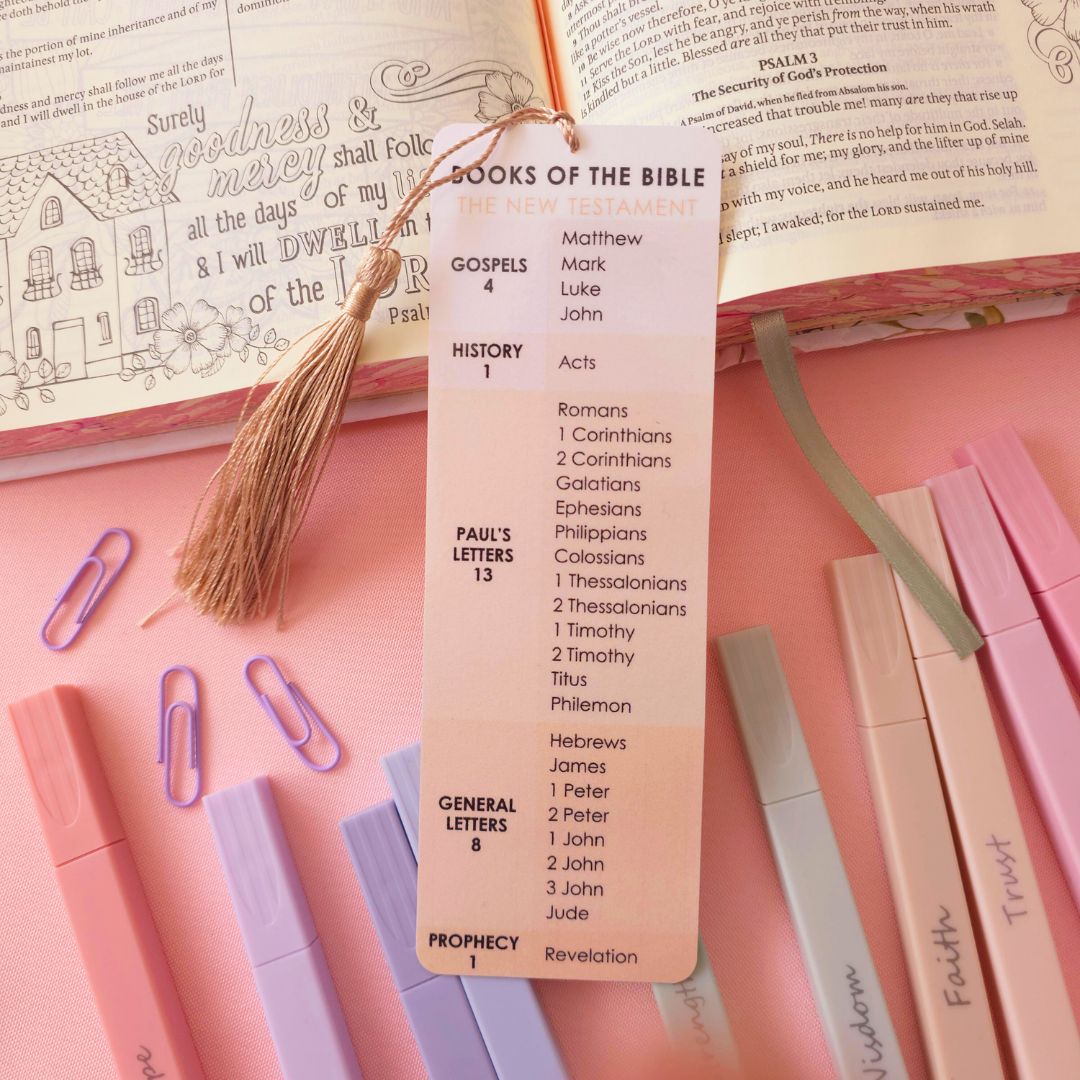 Books of the Bible Bookmark - Brown