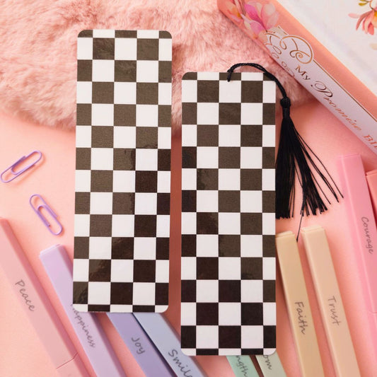Black Checker Bookmark