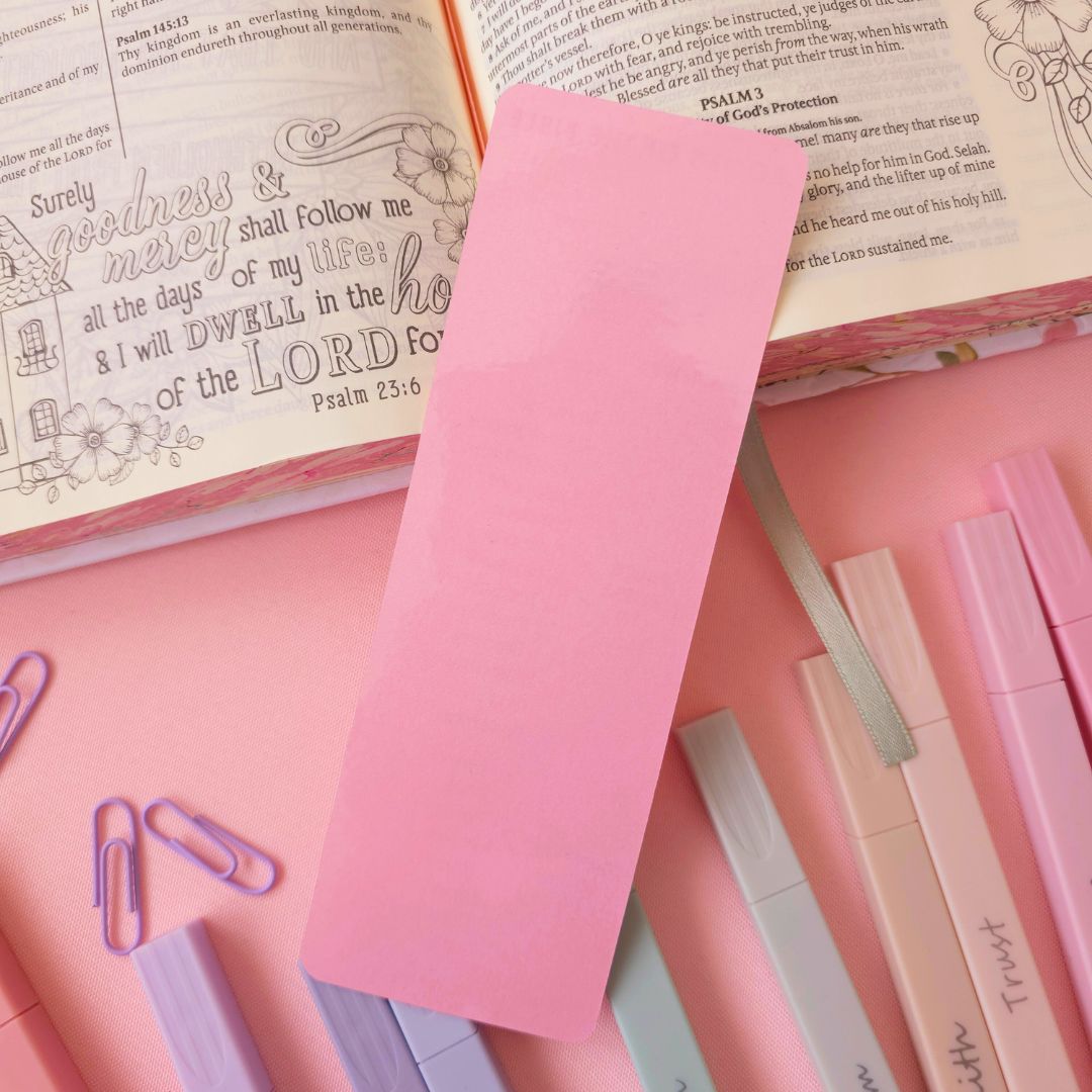 Books of the Bible Bookmark - Pink