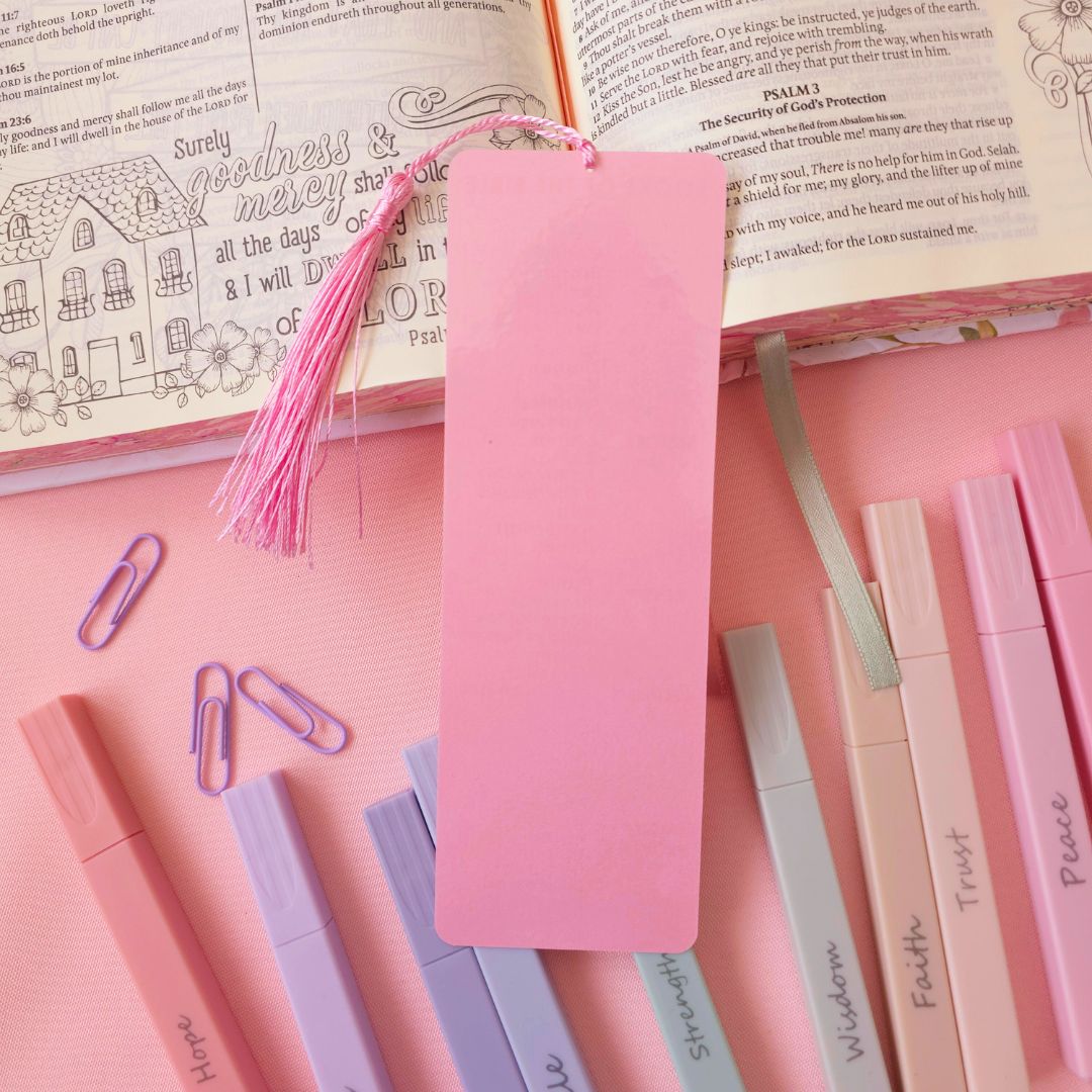 Books of the Bible Bookmark - Pink