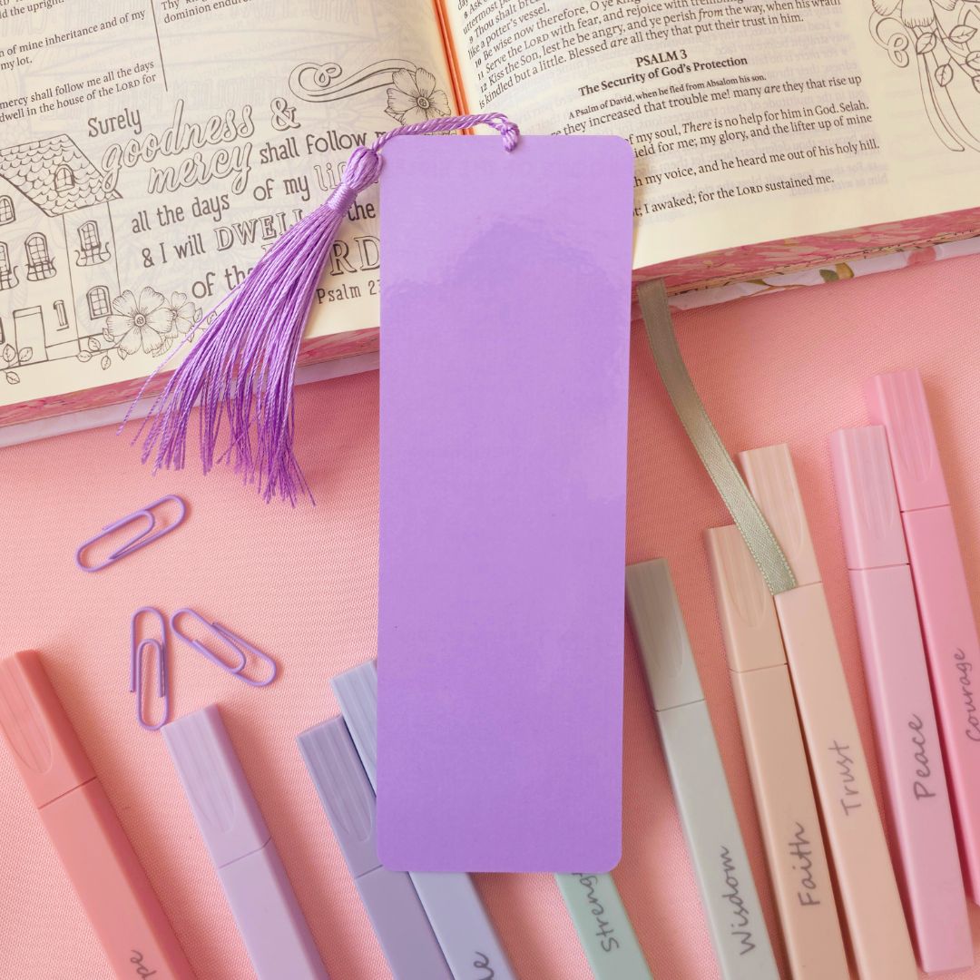Books of the Bible Bookmark - Purple