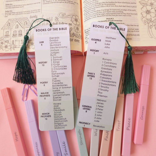 Books of the Bible Bookmark - Green