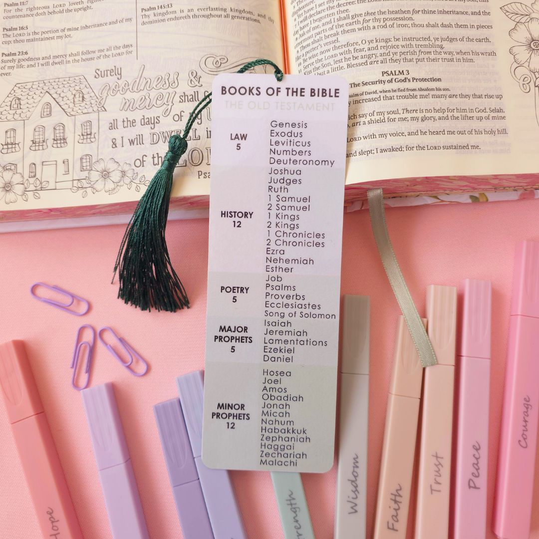 Books of the Bible Bookmark - Green