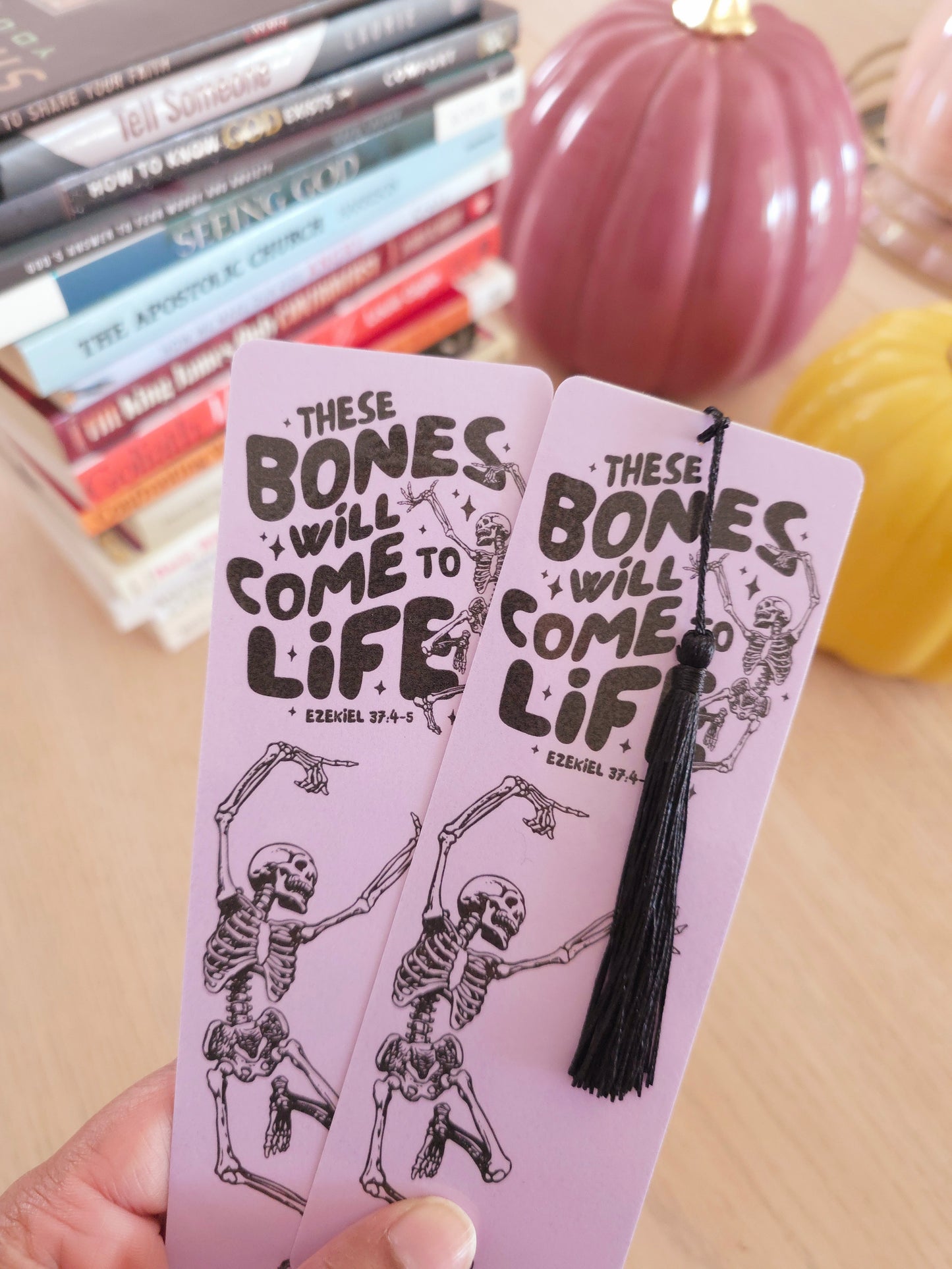 Autumn Bookmark - These Bones Lilac