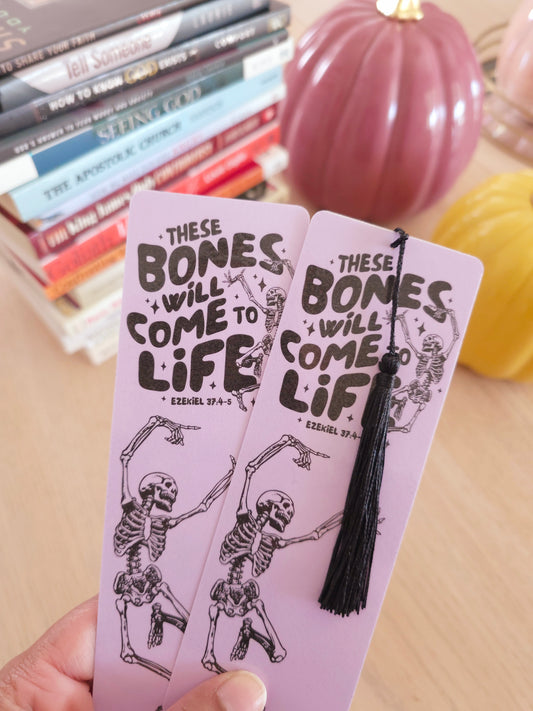 Autumn Bookmark - These Bones Lilac