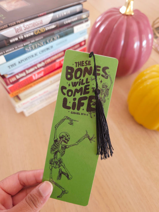 Autumn Bookmark - These Bones Green
