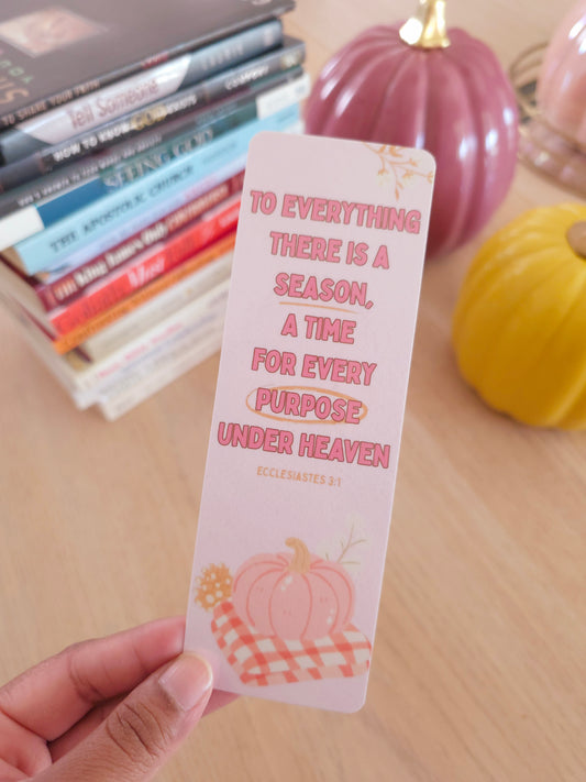 Autumn Bookmark - Seasons