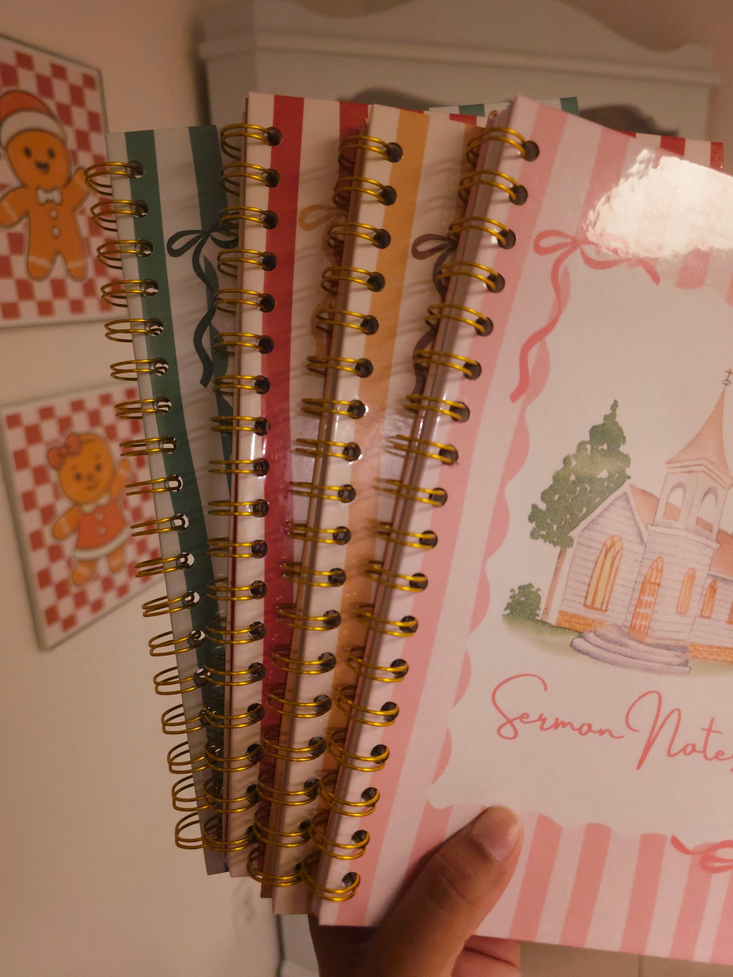 Stripe Church Sermon Notes - Brown