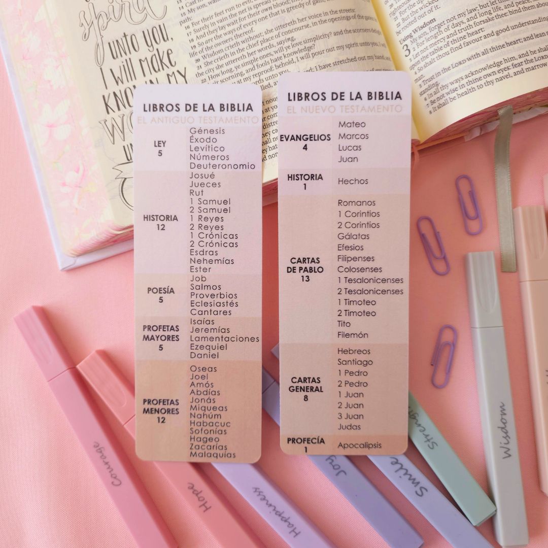 Libros de la Biblia Bookmark - Brown