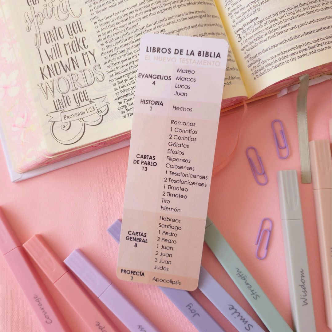 Libros de la Biblia Bookmark - Brown