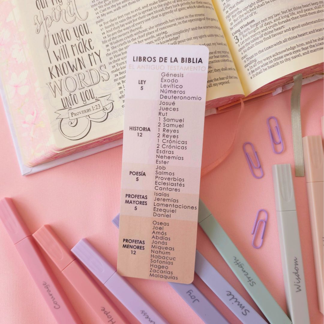 Libros de la Biblia Bookmark - Brown