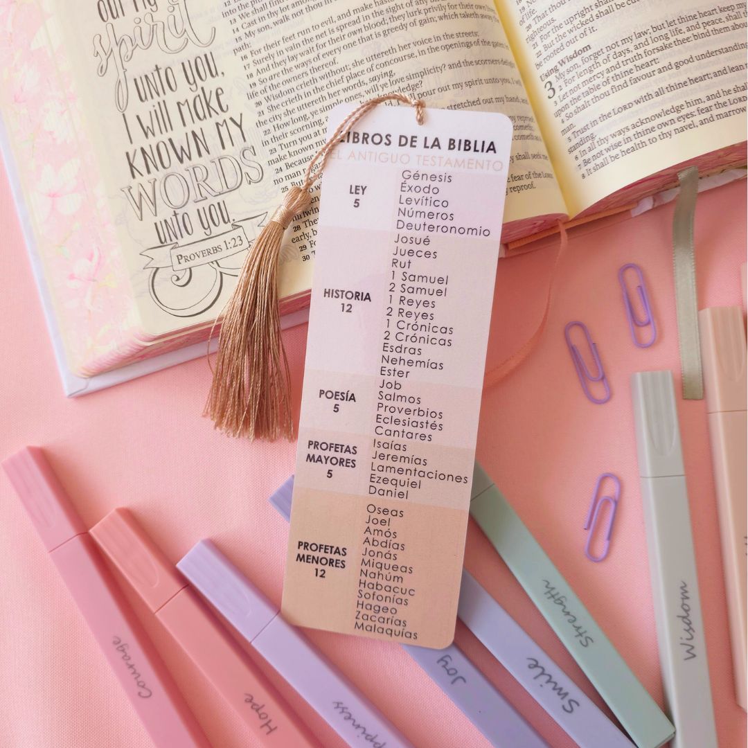 Libros de la Biblia Bookmark - Brown