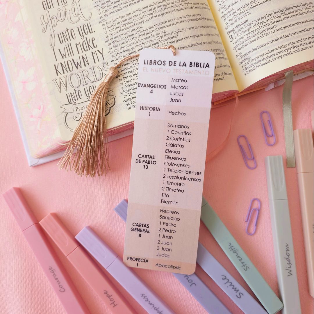 Libros de la Biblia Bookmark - Brown