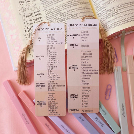 Libros de la Biblia Bookmark - Brown