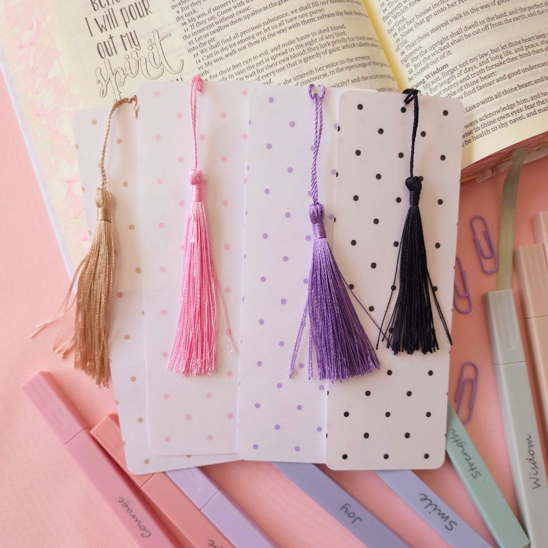 Black Polka Dot Bookmark