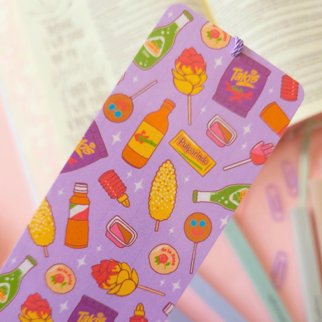 Purple Mexican Snacks Bookmark