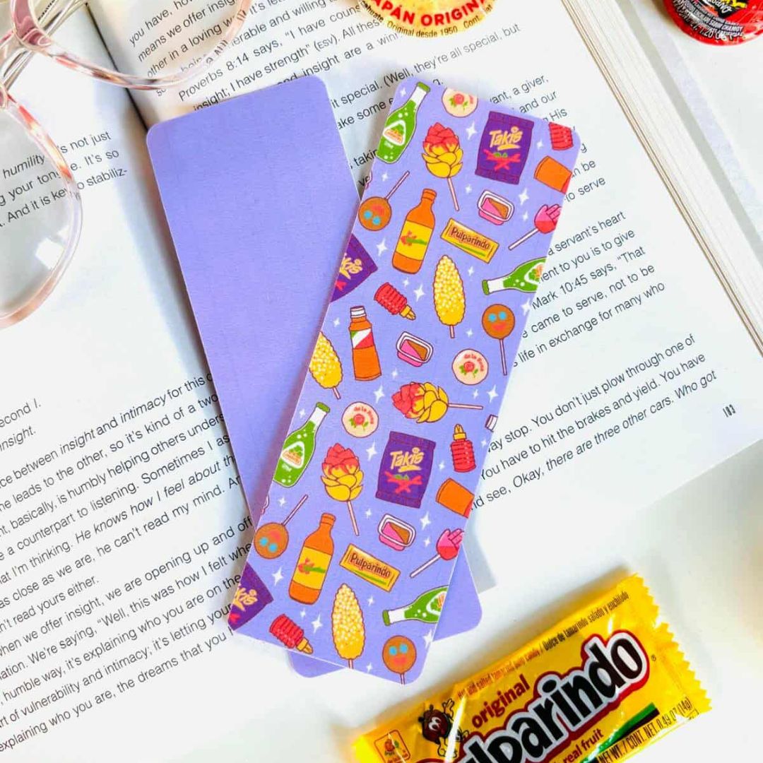 Purple Mexican Snacks Bookmark