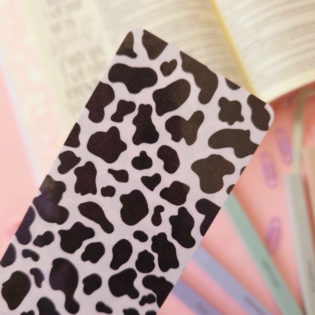 Cow Print Bookmark