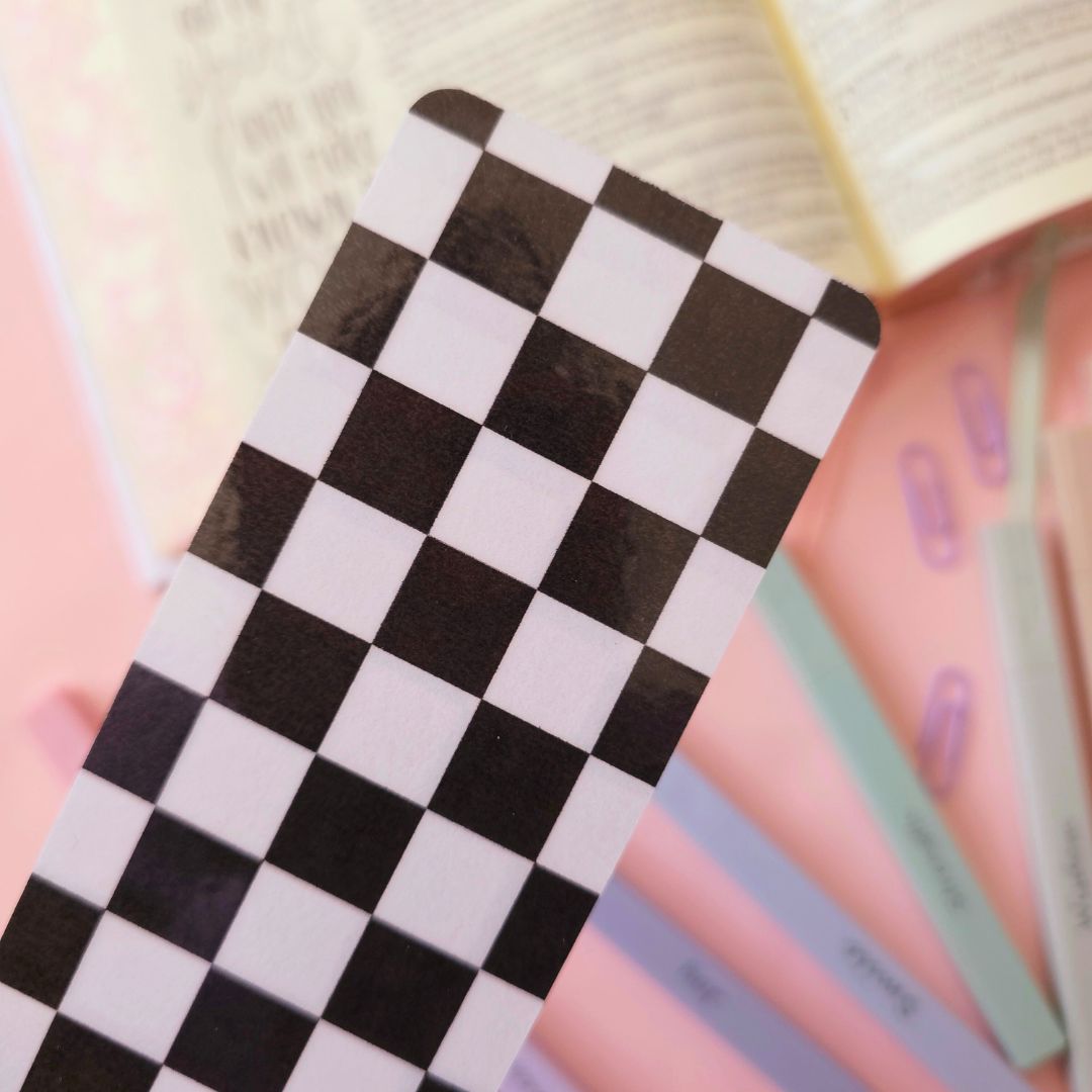 Black Checker Bookmark