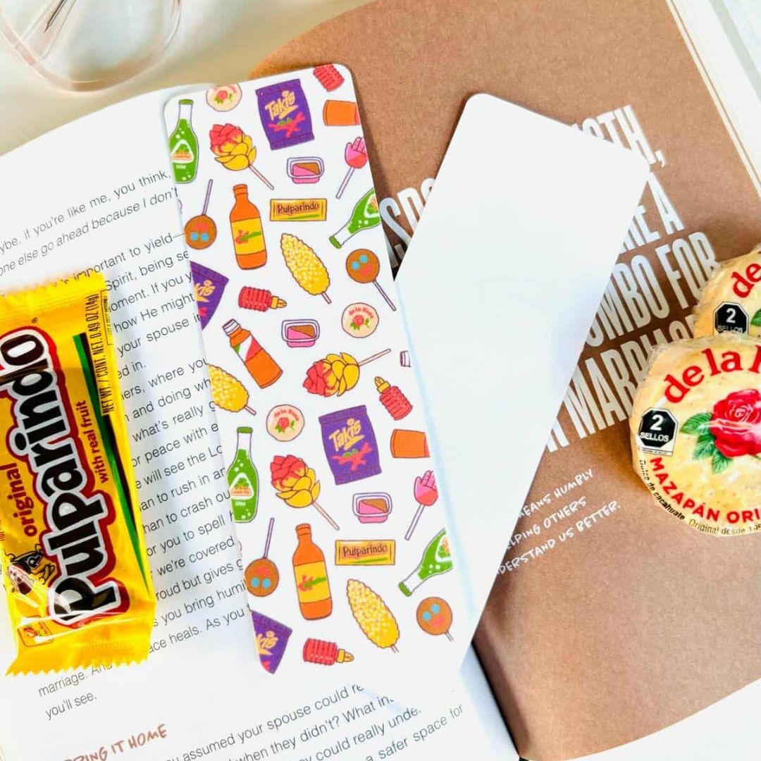 White Mexican Snacks Bookmark